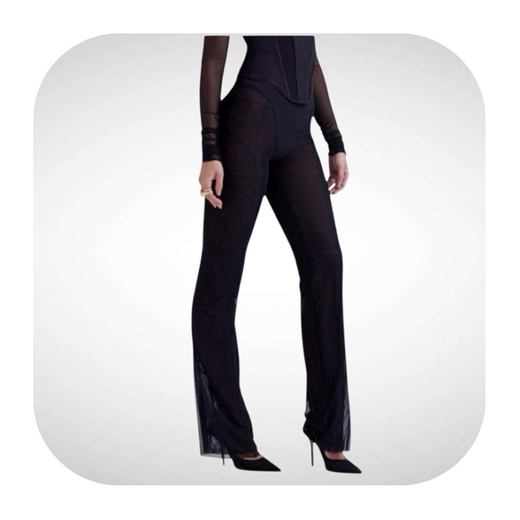 House of CB Pants - House of CB XS black mesh trousers
